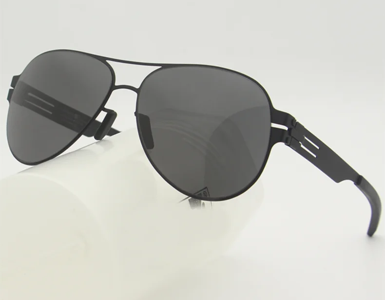 German Luxury Brand Pilot Sunglasses for Men Ultralight Screwless Frog Mirror Sunglass for Women Outdoor Fashion Sun Glasses