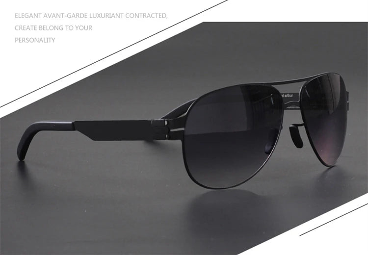 German Luxury Brand Pilot Sunglasses for Men Ultralight Screwless Frog Mirror Sunglass for Women Outdoor Fashion Sun Glasses