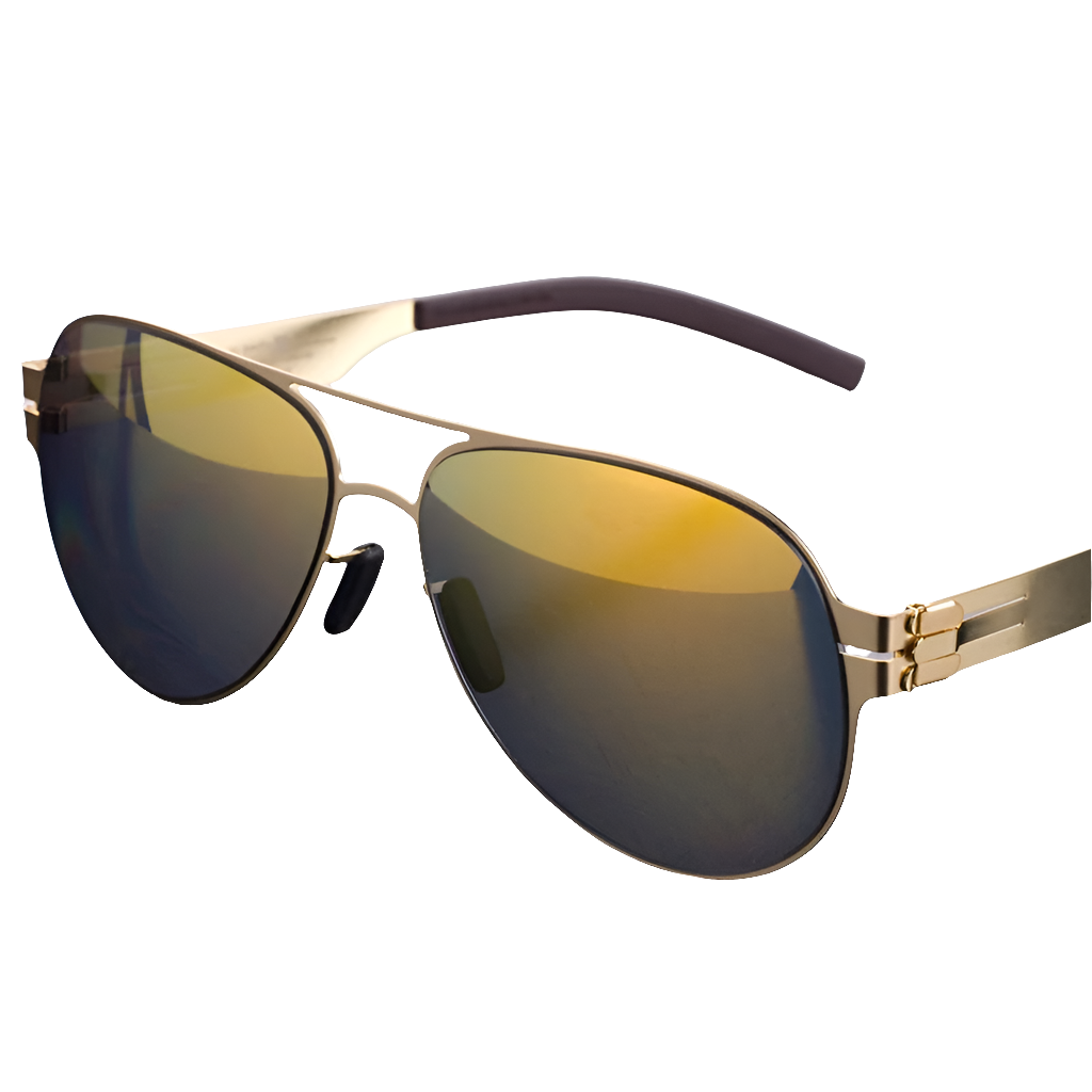 German Luxury Brand Pilot Sunglasses for Men Ultralight Screwless Frog Mirror Sunglass for Women Outdoor Fashion Sun Glasses