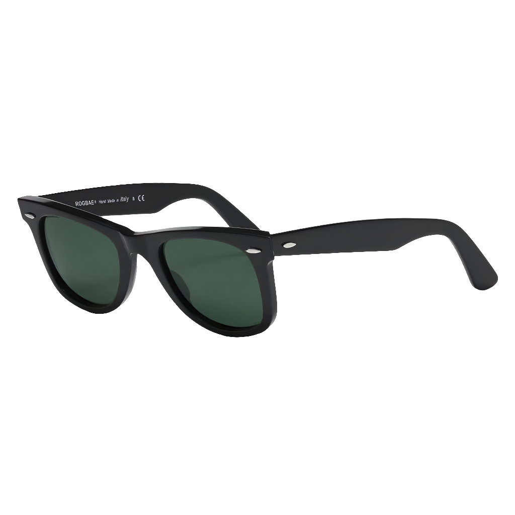 ROGBAE Tilting sunglasses men classics Glass lens Acetate sun glasses R2140 Luxury Brand Rivet Design Goggles Female sunglass