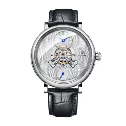 Shanghai Tourbillon Watch Men 40mm Luxury Automatic Watches Dome Sapphire Glass Man Mechanical Wristwatches Relojes Para Hombre