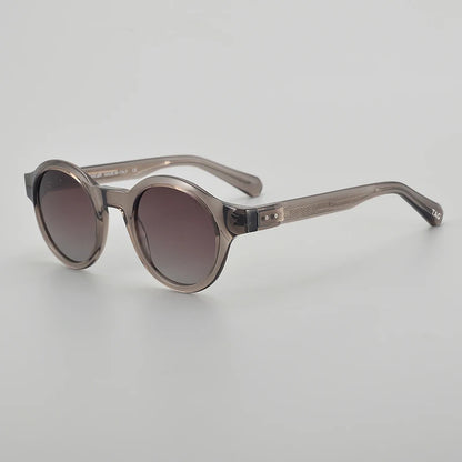 TAG Hezekiah luxury Brand vintage Polarized Sunglasses Men Women Retro round Driving Sun glasses Fashion UV400 acetate Sunglass