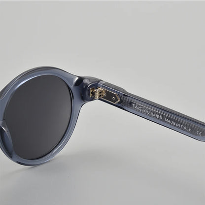 TAG Hezekiah luxury Brand vintage Polarized Sunglasses Men Women Retro round Driving Sun glasses Fashion UV400 acetate Sunglass