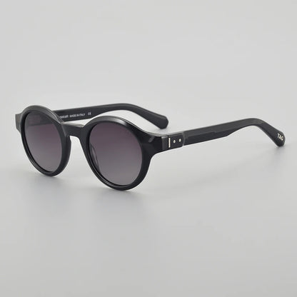 TAG Hezekiah luxury Brand vintage Polarized Sunglasses Men Women Retro round Driving Sun glasses Fashion UV400 acetate Sunglass