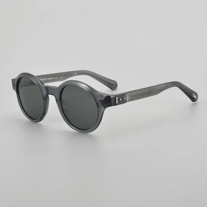 TAG Hezekiah luxury Brand vintage Polarized Sunglasses Men Women Retro round Driving Sun glasses Fashion UV400 acetate Sunglass