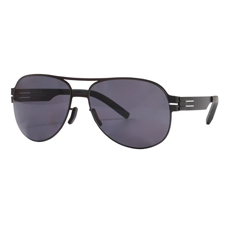 German Luxury Brand Pilot Sunglasses for Men Ultralight Screwless Frog Mirror Sunglass for Women Outdoor Fashion Sun Glasses