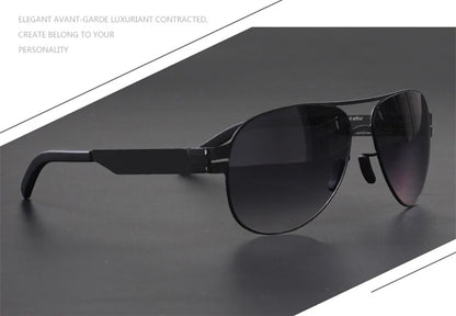 German Luxury Brand Pilot Sunglasses for Men Ultralight Screwless Frog Mirror Sunglass for Women Outdoor Fashion Sun Glasses