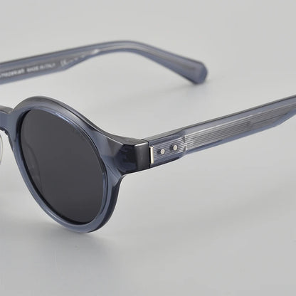 TAG Hezekiah luxury Brand vintage Polarized Sunglasses Men Women Retro round Driving Sun glasses Fashion UV400 acetate Sunglass